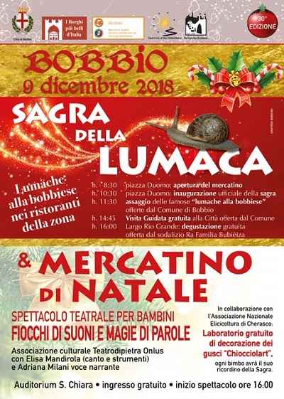 Sagra della Lumaca e Mercatino di Natale - Bobbio